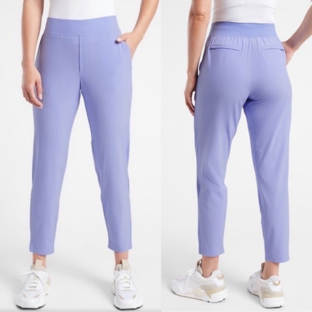 Athleta Brooklyn Ankle Pant Purple Blue Size 24 NWOT